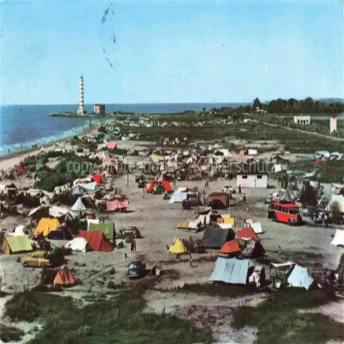 AK / Ansichtskarte Lido di Jesolo IT Camping Strand Leuchtturm