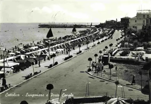 AK / Ansichtskarte CATTOLICA  Provincia Rimini IT Lungomare e Porto Canale