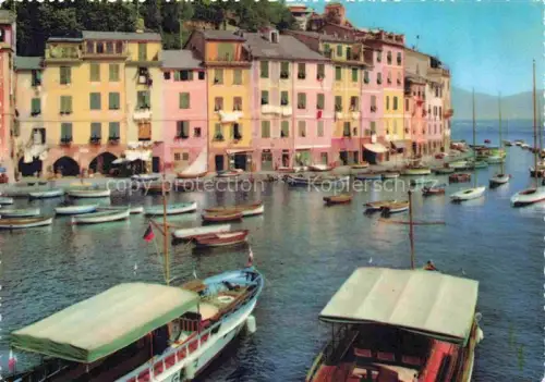 AK / Ansichtskarte PORTOFINO Liguria IT Tavolozza meravigliosa di colori Haeuserpartie am Hafen