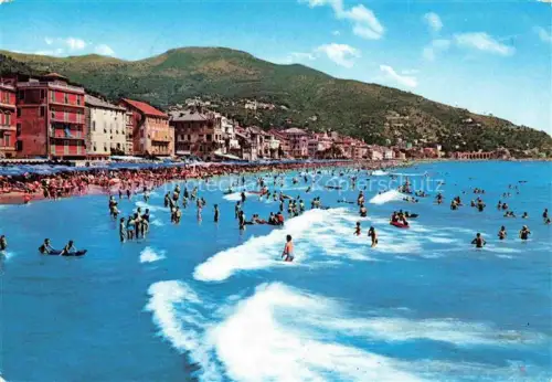 AK / Ansichtskarte ALAssIO Savona Liguria IT Strandleben