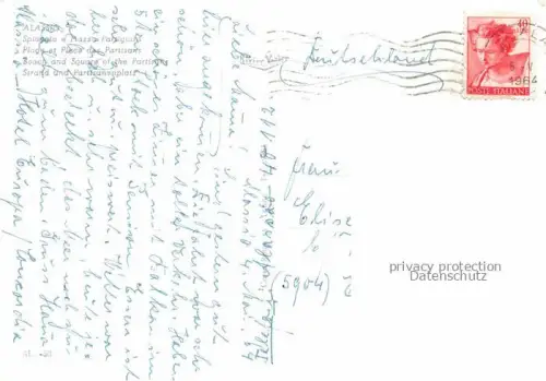 AK / Ansichtskarte ALAssIO Savona Liguria IT Spiaggia e Piazza Partigiani