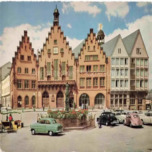 AK / Ansichtskarte Brezelfenster VW Kaefer Frankfurt am Main