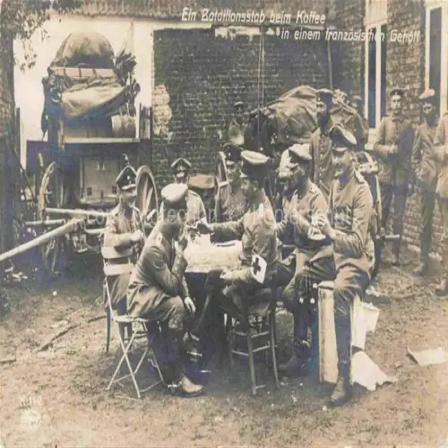 AK / Ansichtskarte Generaele Militaria Stab Kaffee Rotes Kreuz Bayern 