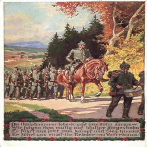 AK / Ansichtskarte HEY Paul Nr. 3 Soldaten Pferd Trommele 