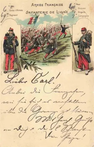 AK / Ansichtskarte Militaria France Armee Division Brigade Regiment 