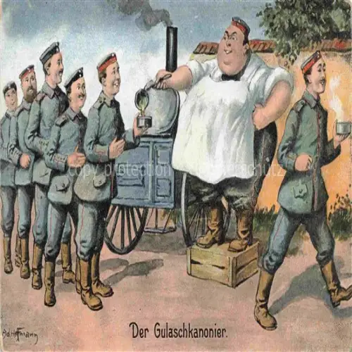 AK / Ansichtskarte HOFFMANN Ad. Militaria Kuenstlerkarte Feldkueche Soldaten Kaffee Gulaschkanonier 