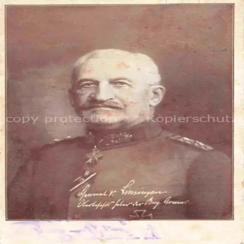 AK / Ansichtskarte Linsingen von General Militaria Stab Generaele Deutschland Berlin