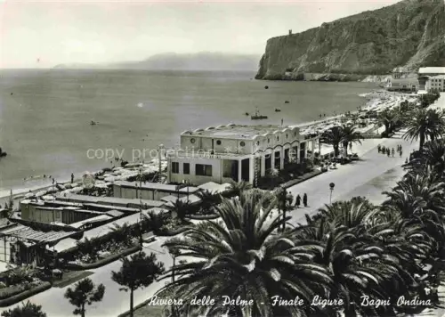 AK / Ansichtskarte FINALE LIGURE IT Bagni Ondina Spiaggia Riviera delle Palme