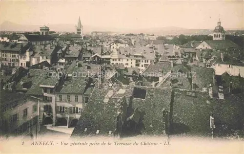 AK / Ansichtskarte ANNECY 74 Haute-Savoie Vue generale prise de la Terrasse du Chateau