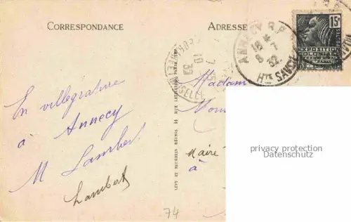 AK / Ansichtskarte ANNECY 74 Haute-Savoie Vue generale