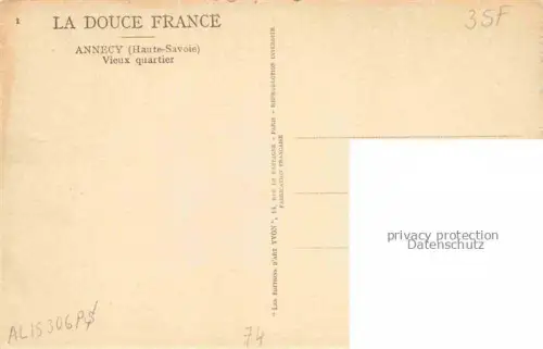 AK / Ansichtskarte ANNECY 74 Haute-Savoie Vieux quartier