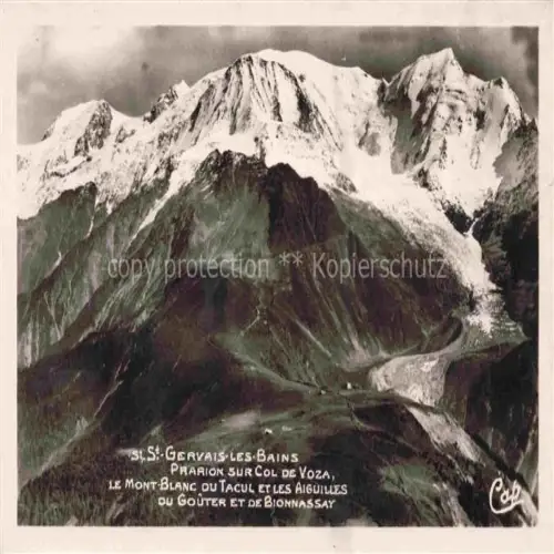AK / Ansichtskarte St-Gervais -les-Bains 74 Haute-Savoie Pharion sur Col de Voza