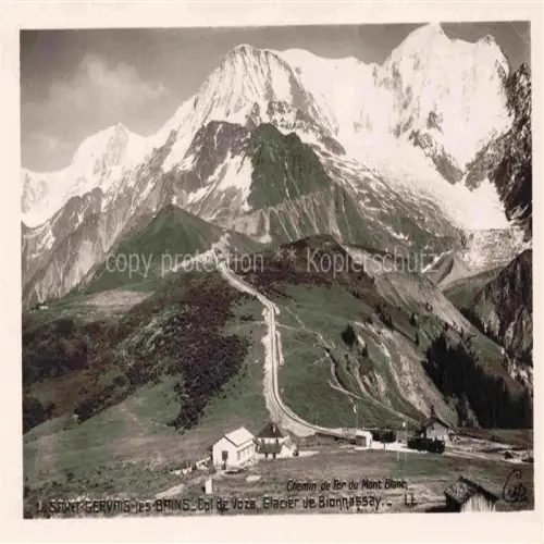 AK / Ansichtskarte Saint-Gervais -les-Bains 74 Haute-Savoie Col de Voza Glacier de Blonnassay