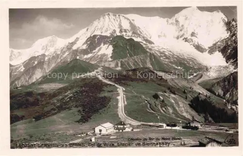AK / Ansichtskarte Saint-Gervais -les-Bains 74 Haute-Savoie Col de Voza Glacier de Blonnassay
