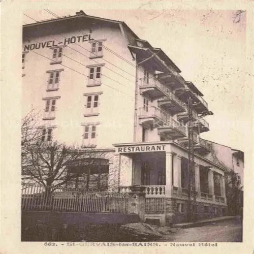 AK / Ansichtskarte Saint-Gervais -les-Bains 74 Haute-Savoie Nouvel Hotel