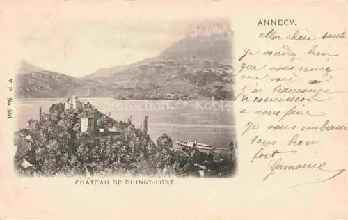 AK / Ansichtskarte ANNECY 74 Haute-Savoie Chateau de Duingt Port