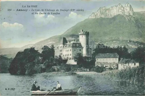 AK / Ansichtskarte ANNECY 74 Haute-Savoie Le Lac le Chateau de Duingt et les Dents de Lanfon