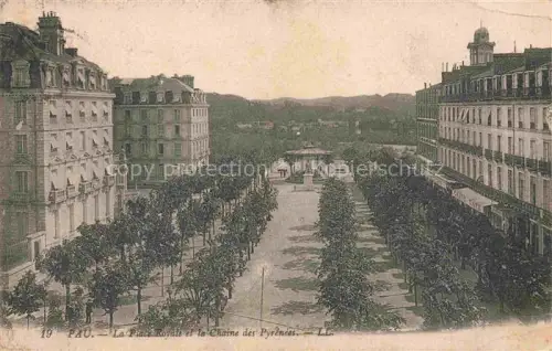 AK / Ansichtskarte PAU 64 Pyrenees-Atlantiques La Place Royale et la Chaine des Pyrenees
