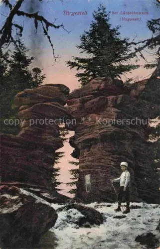 AK / Ansichtskarte Tuergestell Luetzelhausen Vogesen 67 Bas-Rhin Felsenmotiv