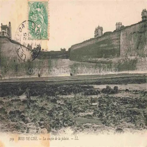 AK / Ansichtskarte Bois de Cise Ault Onival Abbeville 80 Somme La coupee de la falaise