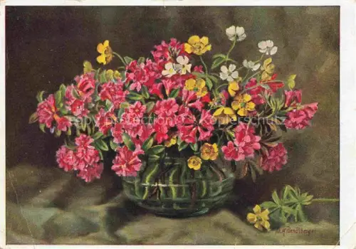 AK / Ansichtskarte Wendlberger W H Kuenstlerkarte Blumen