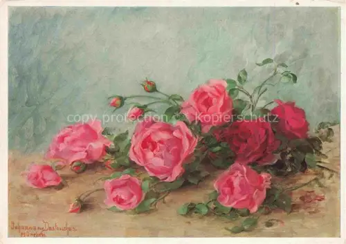 AK / Ansichtskarte DESTOUCHES J. von Kuenstlerkarte Rosen Glueckwunsch 