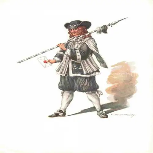 AK / Ansichtskarte BOSCOVITS Fritz (1871-1965) Kuenstlerkarte Schweiz Schweiz Standeslaeufer Basel Kostuem XVI Jhrh.