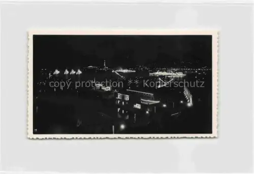 AK / Ansichtskarte GENOVA Genua Liguria IT Stadtpanorama Nachtaufnahme