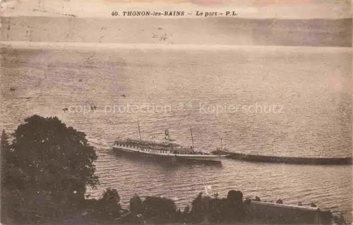 AK / Ansichtskarte Thonon-les-Bains 74 Haute-Savoie Le Port