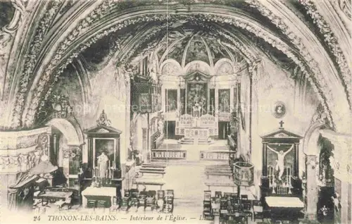 AK / Ansichtskarte Thonon-les-Bains 74 Haute-Savoie Interieur de l'Eglise