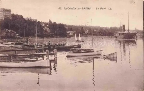 AK / Ansichtskarte Thonon-les-Bains 74 Haute-Savoie Le Port