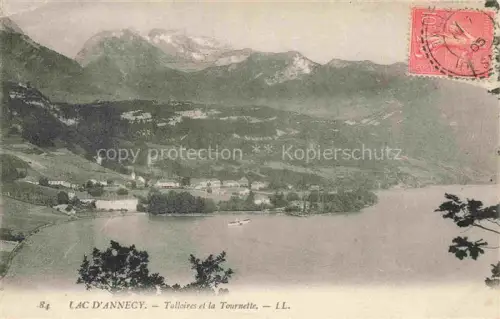 AK / Ansichtskarte Talloires ANNECY 74 Haute-Savoie Lac d'Annecy et la Tournette