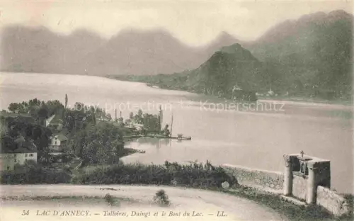 AK / Ansichtskarte Talloires ANNECY 74 Haute-Savoie Lac d'Annecy et le Bout du Lac