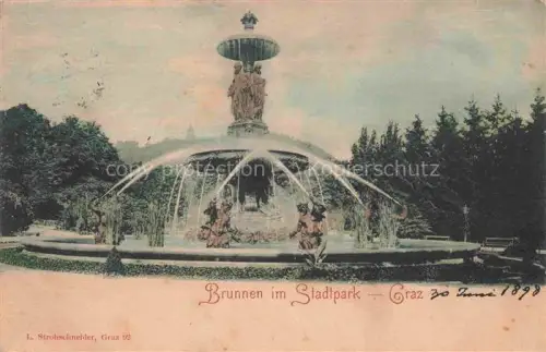 AK / Ansichtskarte GRAZ  Steiermark AT Brunnen im Stadtpark