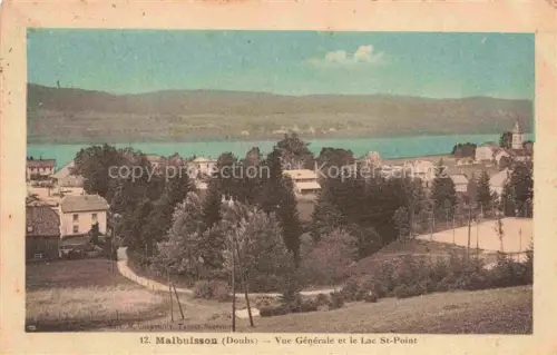 AK / Ansichtskarte Malbuisson Pontarlier 25 Doubs Vue generale et le Lac St Point