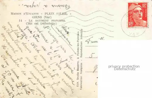 AK / Ansichtskarte Giens Hyeres TOULON 83 Var Le Batiment Principal