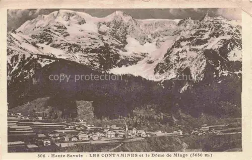 AK / Ansichtskarte Les Contamines sur Saint Gervais 74 Haute-Savoie et le Dome de Miage