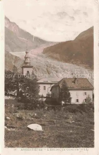 AK / Ansichtskarte Argentieres  Glacier d 74 Haute-Savoie Eglise Le Glacier