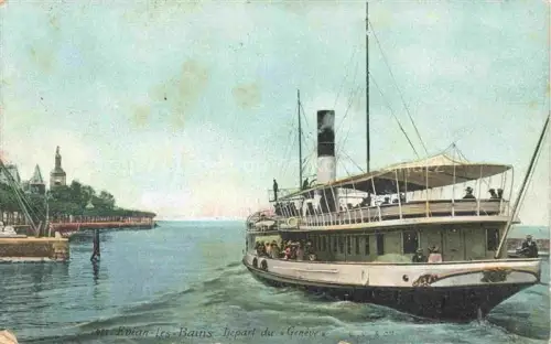 AK / Ansichtskarte Evian-les-Bains 74 Haute-Savoie Depart du Geneve