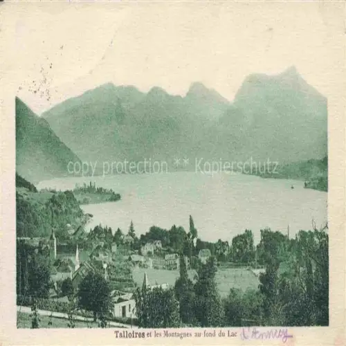 AK / Ansichtskarte Talloires ANNECY 74 Haute-Savoie et les Montagnes au fond du Lac