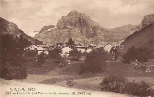 AK / Ansichtskarte Sixt-Fer-a-Cheval Bonneville 74 Haute-Savoie Les Curtets et Pointe de Zanneverge
