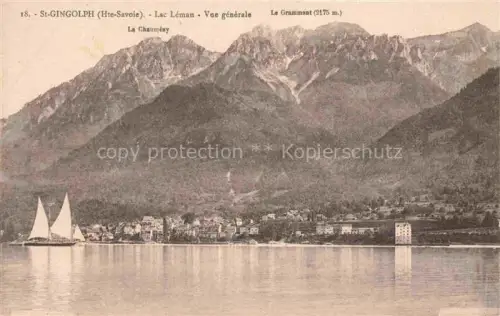 AK / Ansichtskarte St-Gingolph  Thonon-les-Bains 74 Haute Savoie Lac Leman Vue generale Le Grammont La Chaumeny