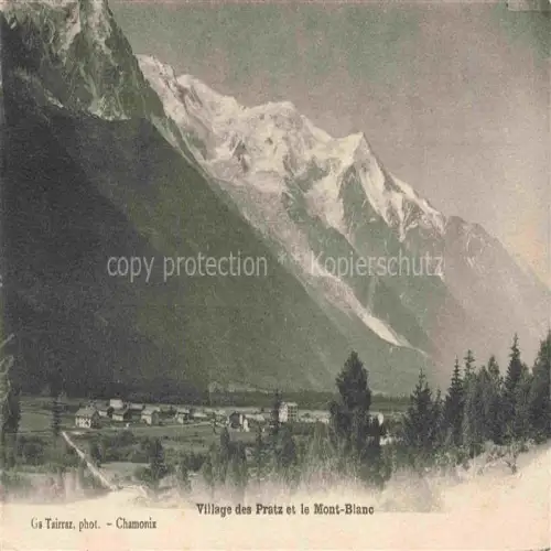 AK / Ansichtskarte Les Pratz Chamonix-Mont-Blanc 74 Haute-Savoie Village des Pratz et le Mont Blanc