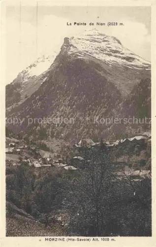 AK / Ansichtskarte Morzine Thonon-les-Bains 74 Haute-Savoie La Pointe de Nion