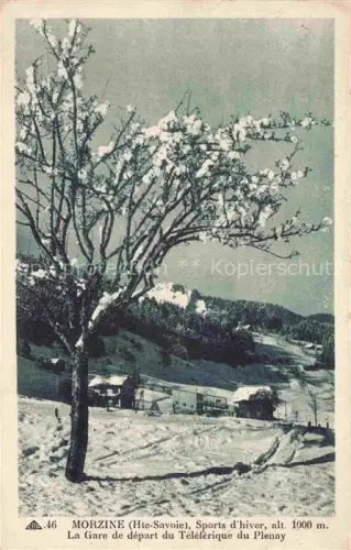 AK / Ansichtskarte Morzine Thonon-les-Bains 74 Haute-Savoie La Gare de depart du Teleferique du Plenay