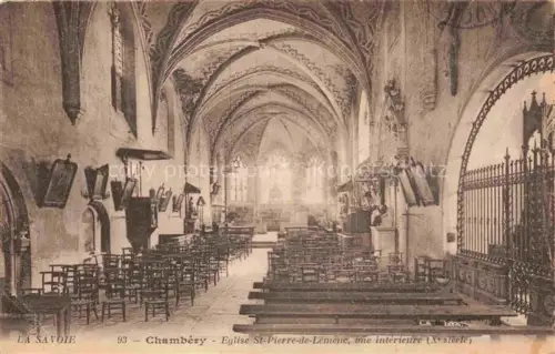 AK / Ansichtskarte CHAMBERY 73 Savoie Eglise St Pierre de Lemene vue interieure