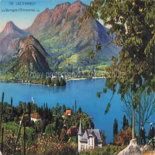 AK / Ansichtskarte ANNECY 74 Haute-Savoie Lac d'Annecy La Montagne d'Entrevernes