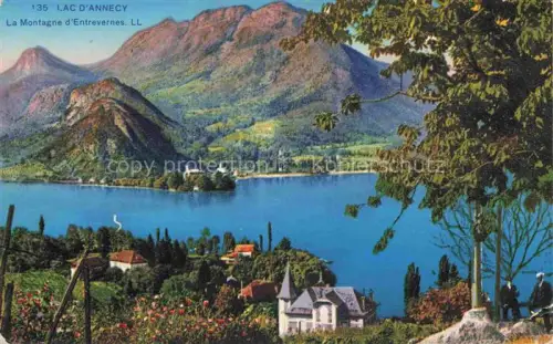 AK / Ansichtskarte ANNECY 74 Haute-Savoie Lac d'Annecy La Montagne d'Entrevernes