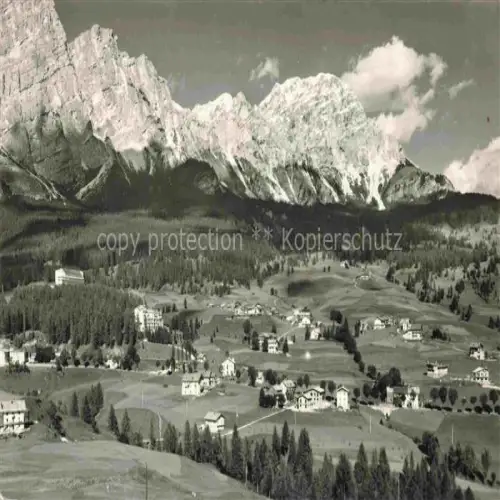 AK / Ansichtskarte Chiave Cortina d Ampezzo Panorama verso il Cristallo Dolomiti