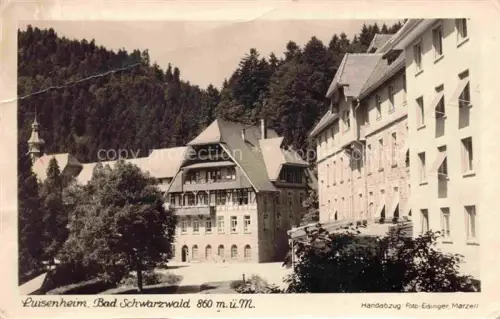AK / Ansichtskarte Marzell Malsburg-Marzell Kandern BW Luisenheim Schwarzwald Handabzug